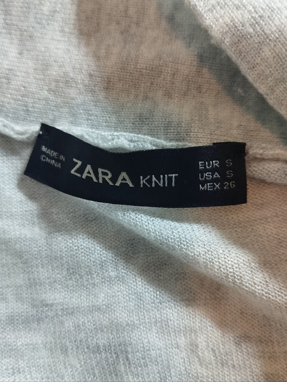 Zara Light Gray Wrap-Front Top - Picture 4 of 9